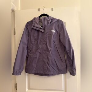 GENTLY USED The North Face purple rain jacket